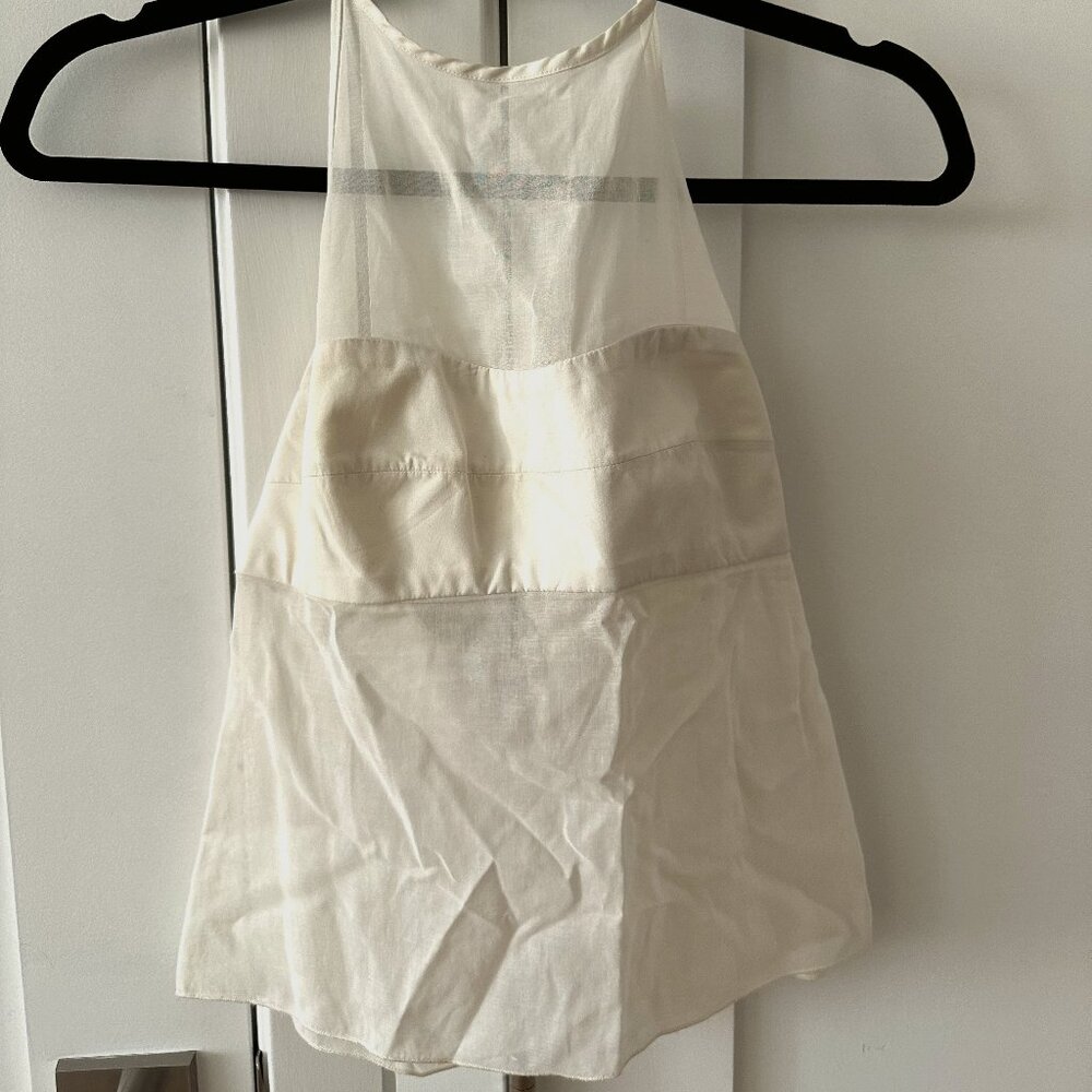 Rare White Mesh Valentino Halter Top